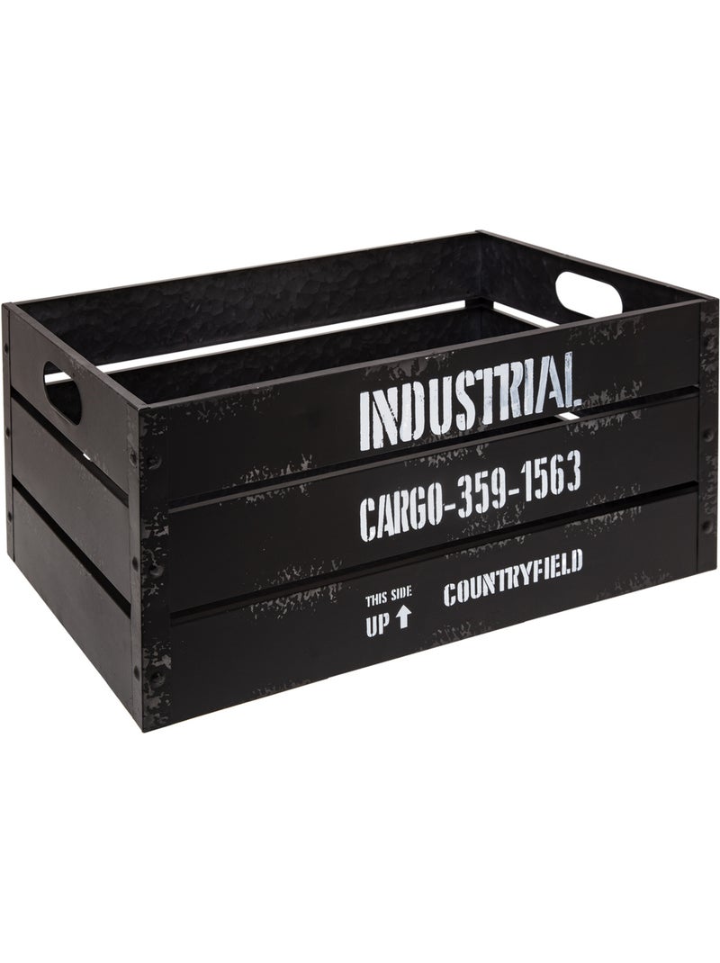 Set de 3 cagettes INDUS Noir - Kiabi