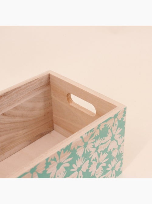Set de 3 caisses fleuries empreintes en bois - Kiabi Set de 3 caisses fleuries empreintes en bois - Kiabi