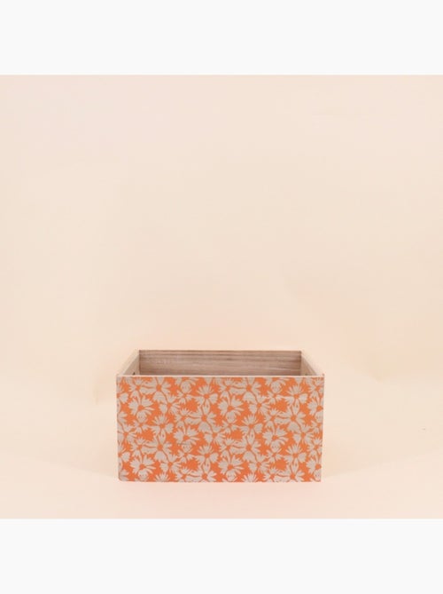 Set de 3 caisses fleuries empreintes en bois - Kiabi Set de 3 caisses fleuries empreintes en bois - Kiabi