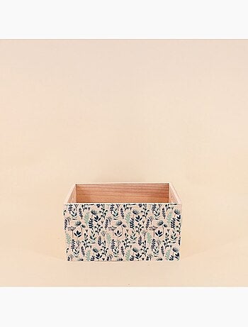 Set de 3 caisses fleuris en bois