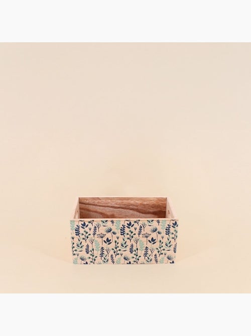Set de 3 caisses fleuris en bois - Kiabi