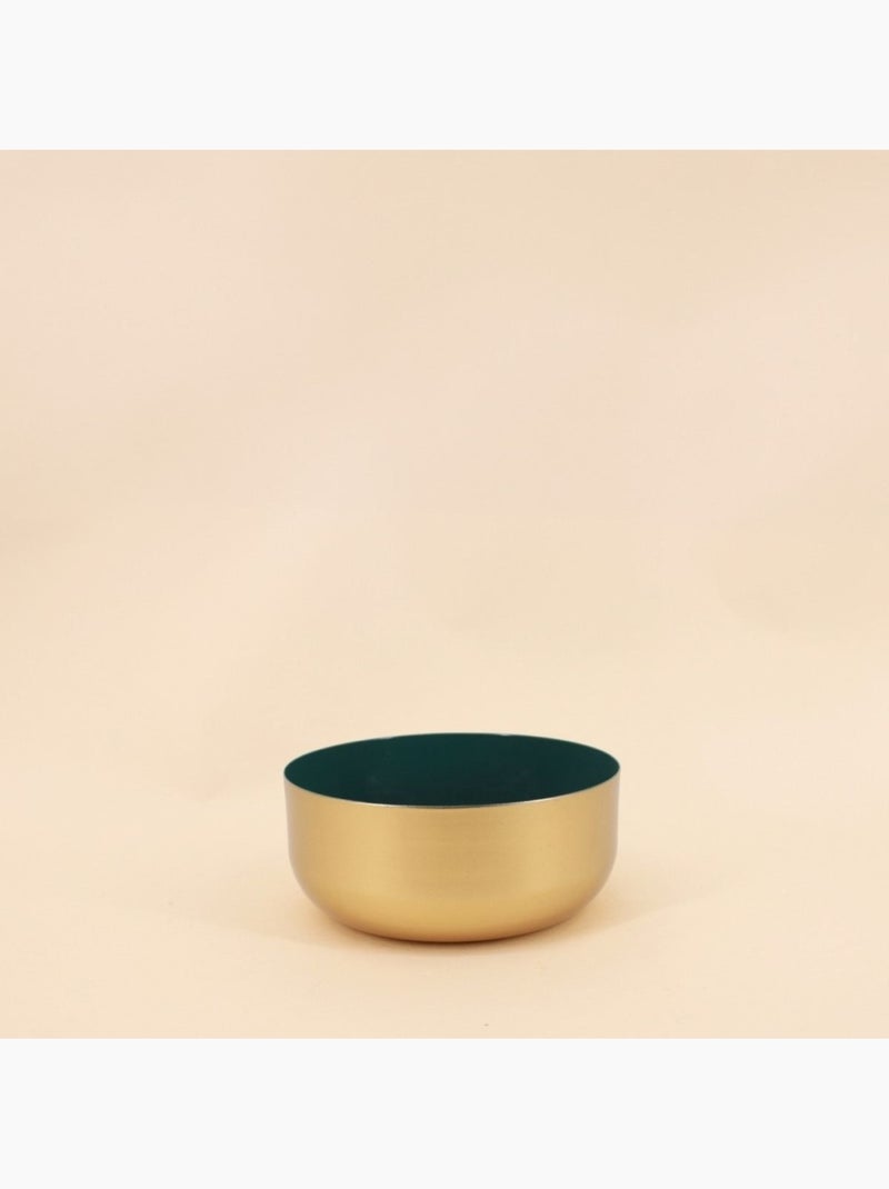 Set de 3 coupes dorées intérieur vert Doré - Kiabi