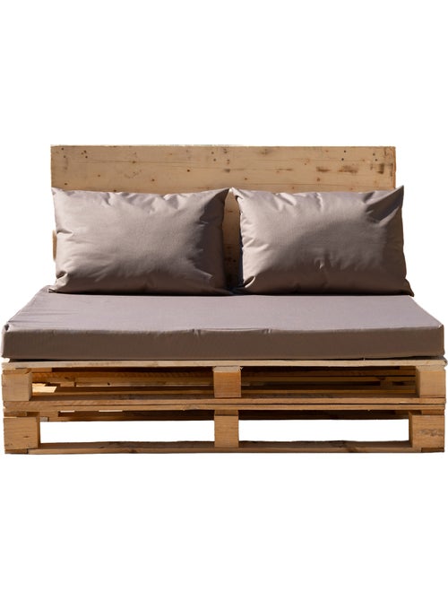 Set de 3 coussins palette extérieur  imperméable et déhoussable MINORQUE - Kiabi