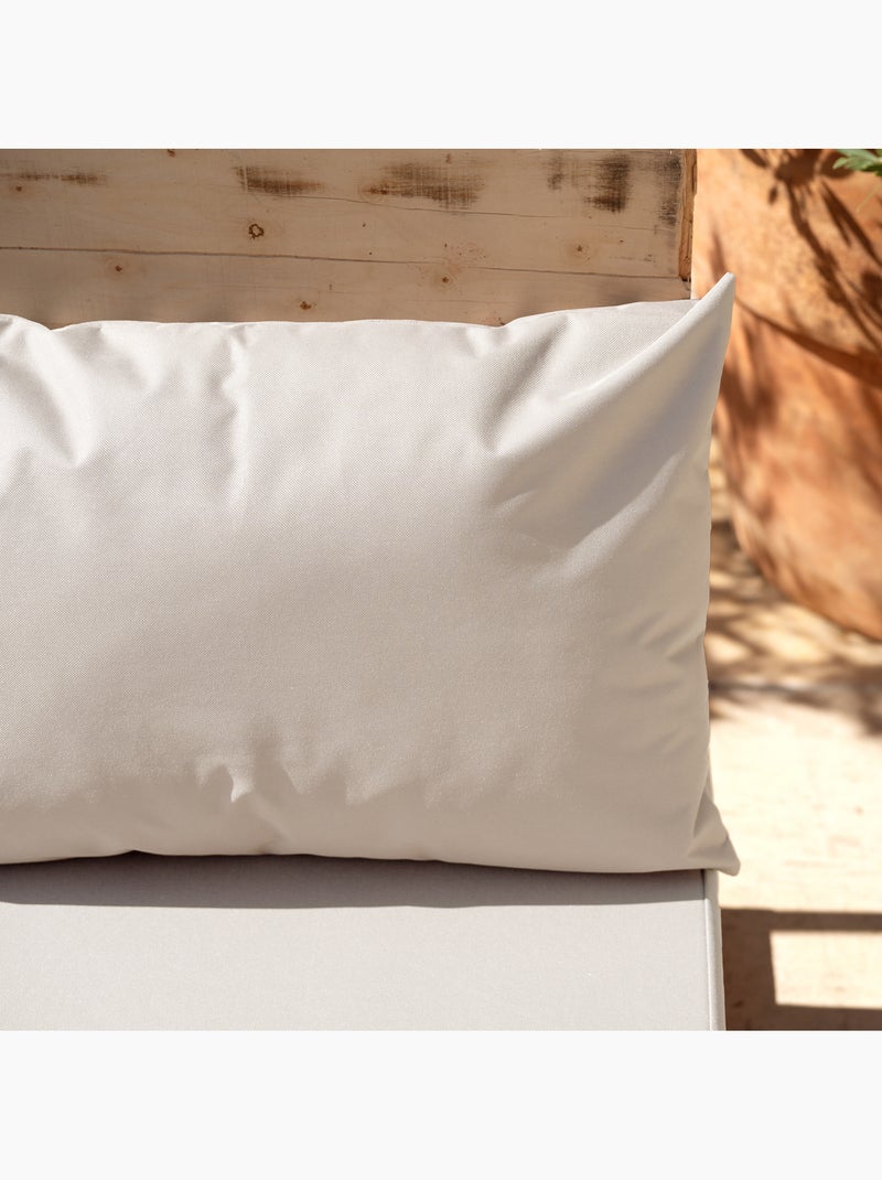 Set de 3 coussins palette extérieur  imperméable et déhoussable MINORQUE Ecru - Kiabi