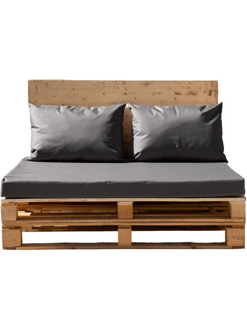 Set de 3 coussins palette extérieur  imperméable et déhoussable MINORQUE - Kiabi