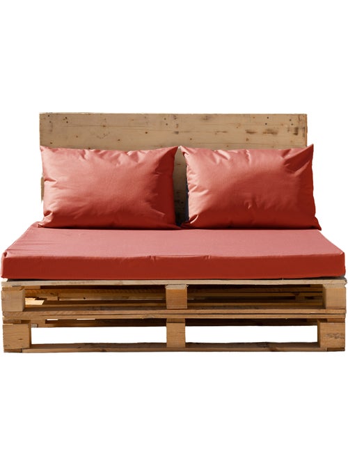 Set de 3 coussins palette extérieur  imperméable et déhoussable MINORQUE - Kiabi