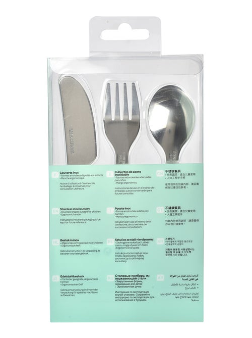 Set de 3 couverts bébé airy green - Kiabi