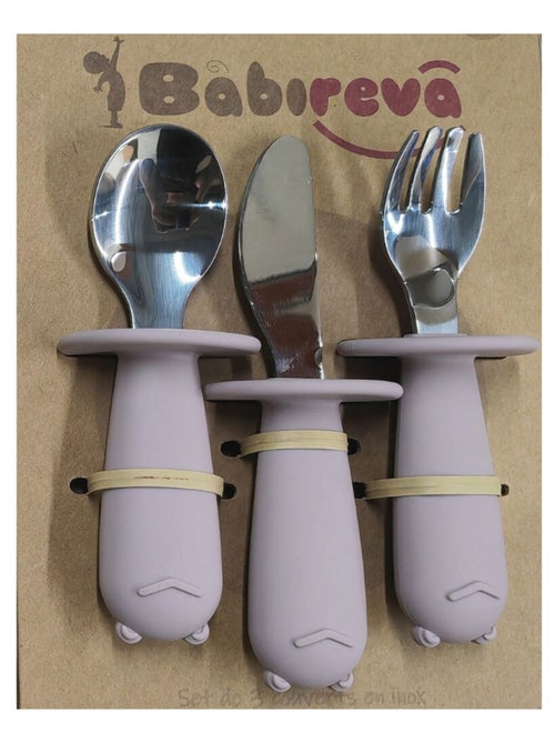 Set de 3 couverts en inox - Kiabi