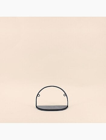 Set de 3 étagères murales en métal noir