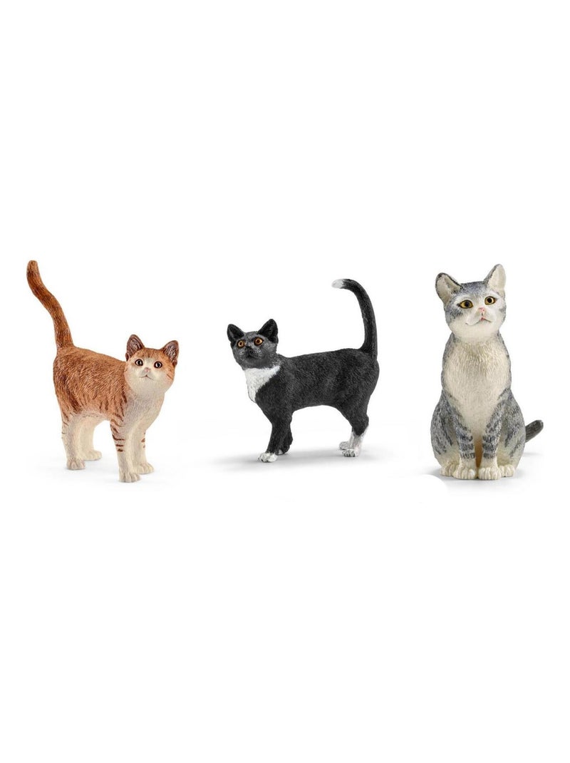 Set de 3 figurine chat N/A - Kiabi