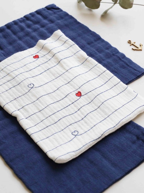 Set de 3 gants de toilette - Kiabi