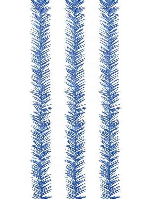 Set de 3 guirlandes 1 pli bleu 2 m - Kiabi