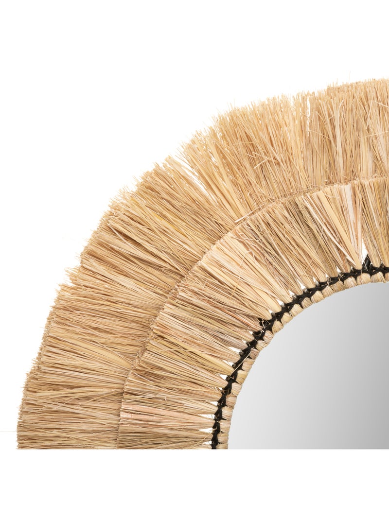 Set de 3 miroirs en raphia ALBA Beige - Kiabi