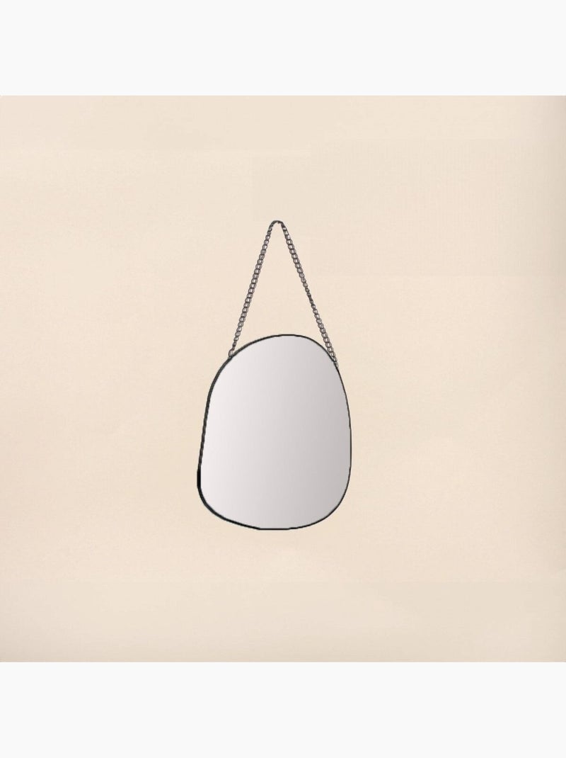 Set de 3 miroirs organiques à accrocher Noir - Kiabi