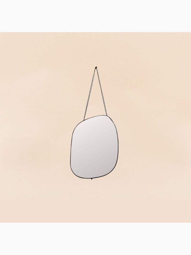 Set de 3 miroirs organiques à accrocher Noir - Kiabi
