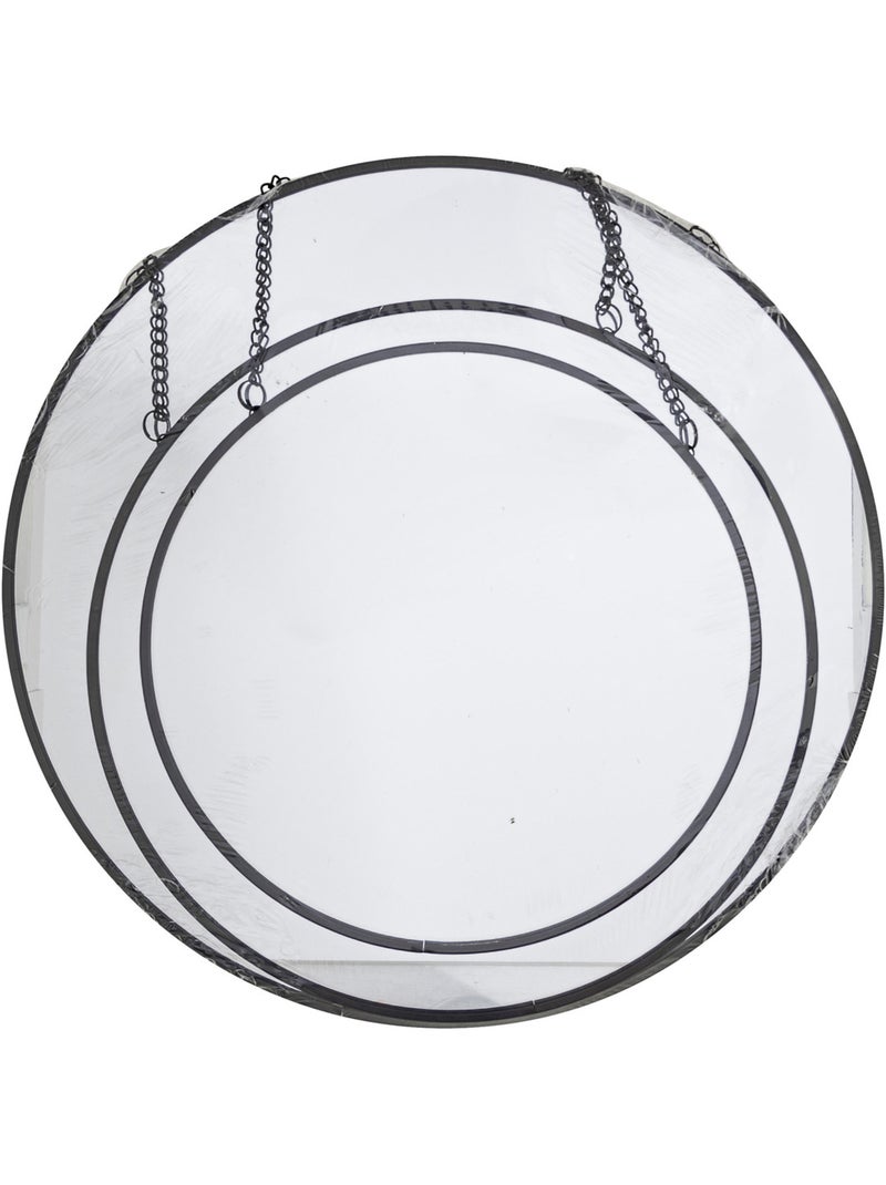 Set de 3 miroirs ronds à suspendre en métal LENY Noir - Kiabi