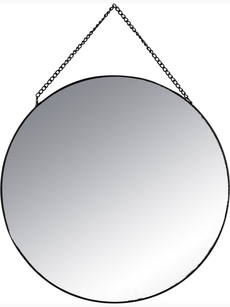 Set de 3 miroirs ronds à suspendre en métal LENY Noir - Kiabi