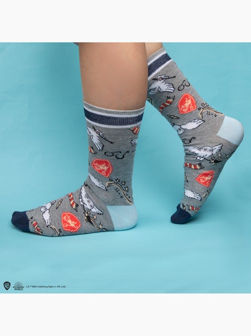 Set de 3 paires de chaussettes hedwige - harry potter - Kiabi