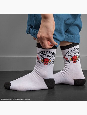 Set de 3 paires de chaussettes hellfire club - stranger things