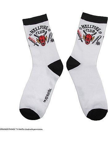 Set de 3 paires de chaussettes hellfire club - stranger things