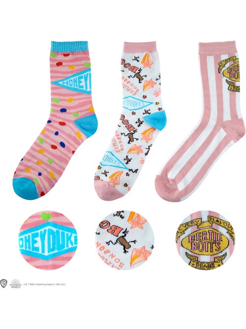 Set de 3 paires de chaussettes honeydukes - harry potter - Kiabi