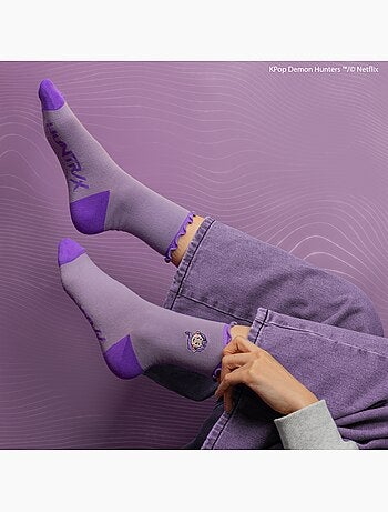 Set de 3 paires de chaussettes huntr/x - kpop demon hunters