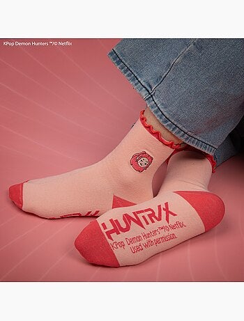 Set de 3 paires de chaussettes huntr/x - kpop demon hunters