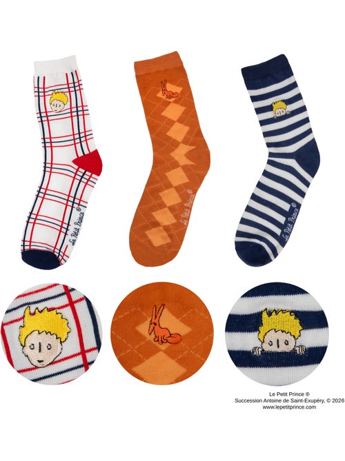 Set de 3 paires de chaussettes le petit prince - le petit prince - Kiabi