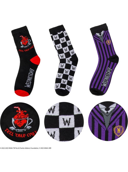 Set de 3 paires de chaussettes mercredi - mercredi - Kiabi