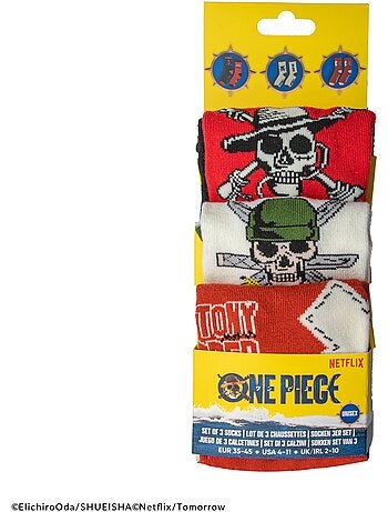 Set de 3 paires de chaussettes one piece - one piece
