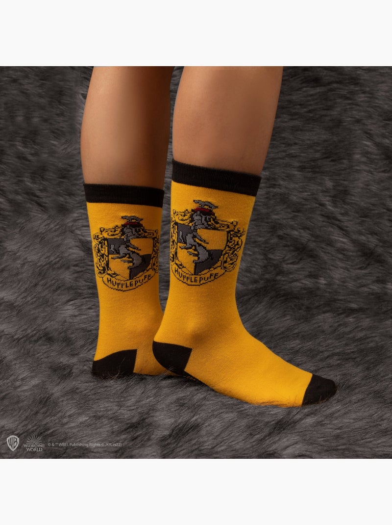 Set de 3 paires de chaussettes poufsouffle - harry potter Jaune - Kiabi