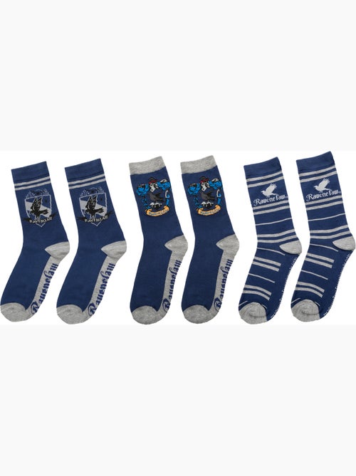 Set de 3 paires de chaussettes serdaigle - harry potter - Kiabi