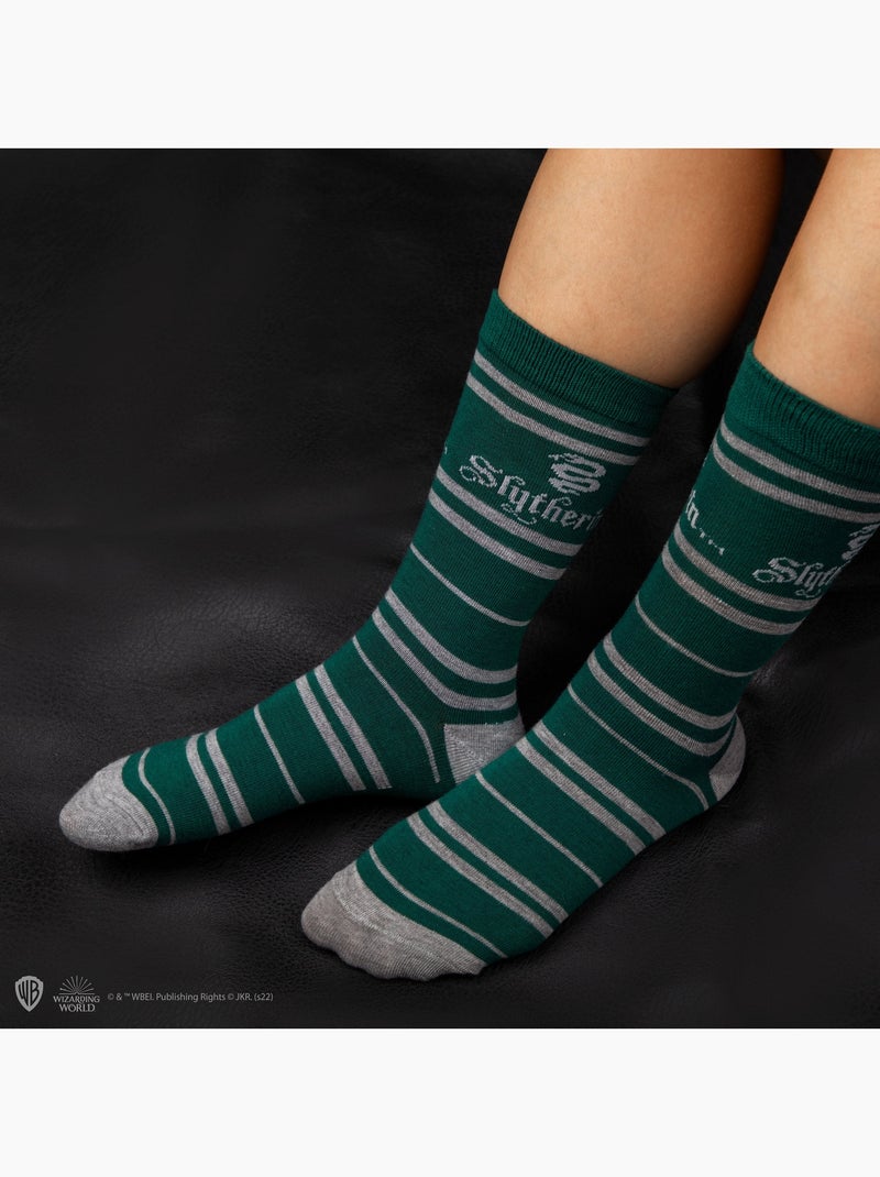 Set de 3 paires de chaussettes serpentard - harry potter Vert - Kiabi