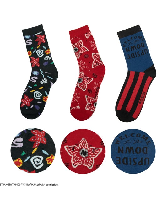 Set de 3 paires de chaussettes stranger things - stranger things - Kiabi