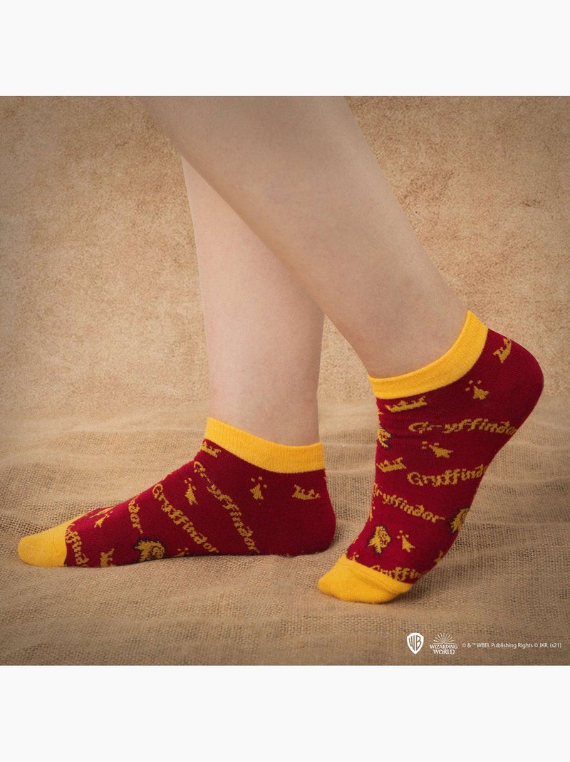 Set de 3 Paires de Socquettes Gryffondor - Harry Potter Rouge - Kiabi