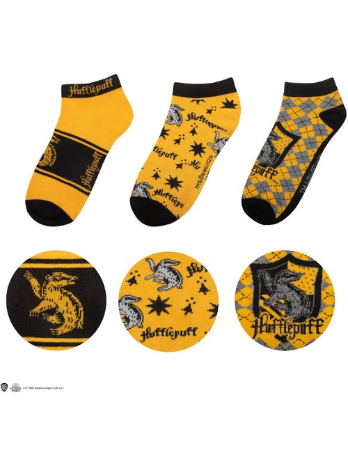 Set de 3 Paires de Socquettes Poufsouffle - Harry Potter - Kiabi