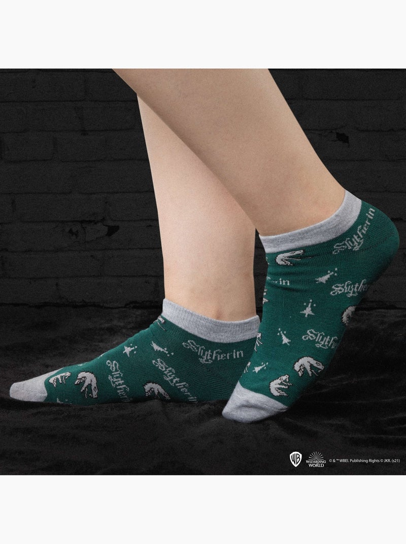 Set de 3 Paires de Socquettes Serpentard - Harry Potter Vert - Kiabi