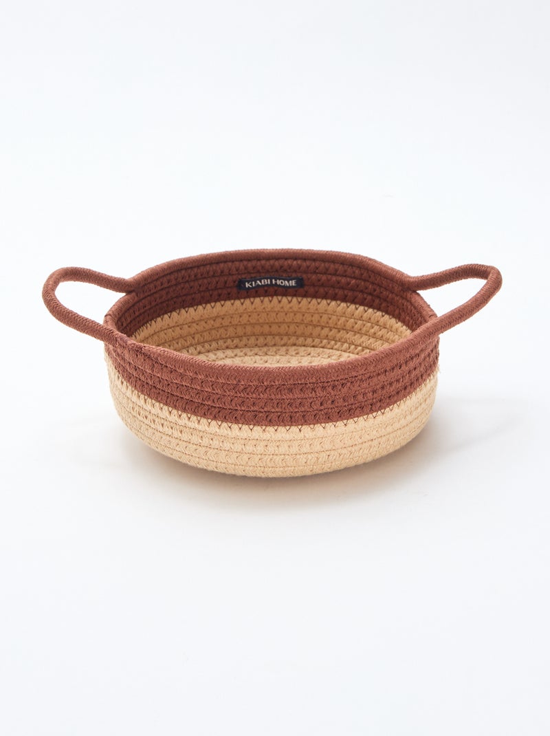 Set de 3 paniers avec corde Marron - Kiabi