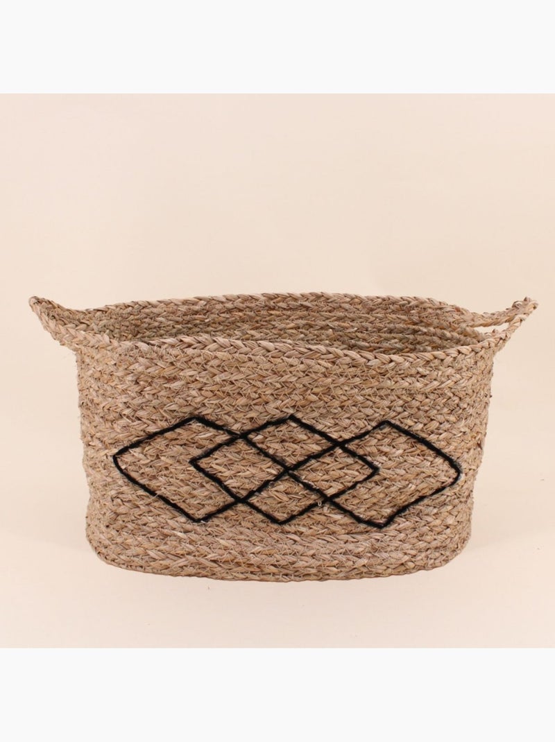 Set de 3 paniers en fibres naturelles Beige - Kiabi