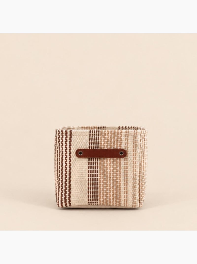 Set de 3 paniers rectangulaire en corde de papier Beige - Kiabi