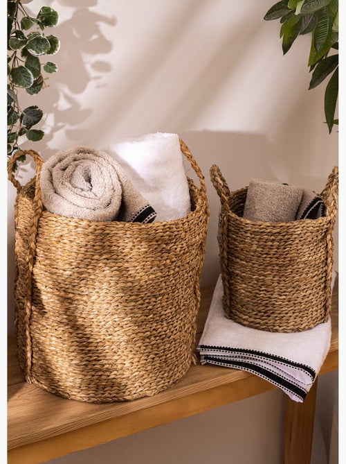Set de 3 paniers ronds, roseau tressé - AFIBEL - Kiabi