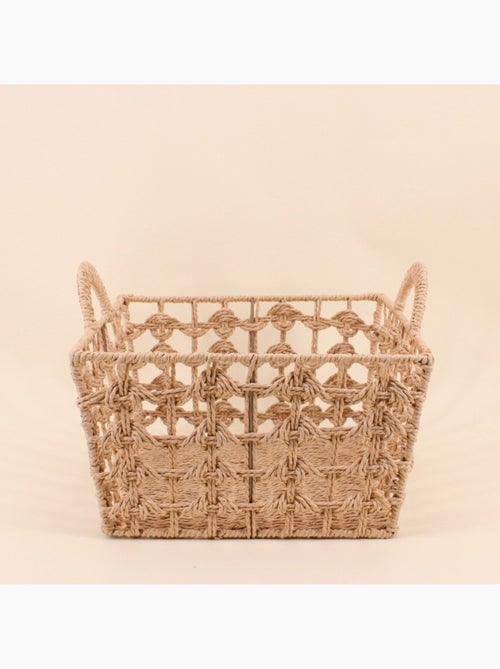 Set de 3 paniers tressés naturels - Kiabi