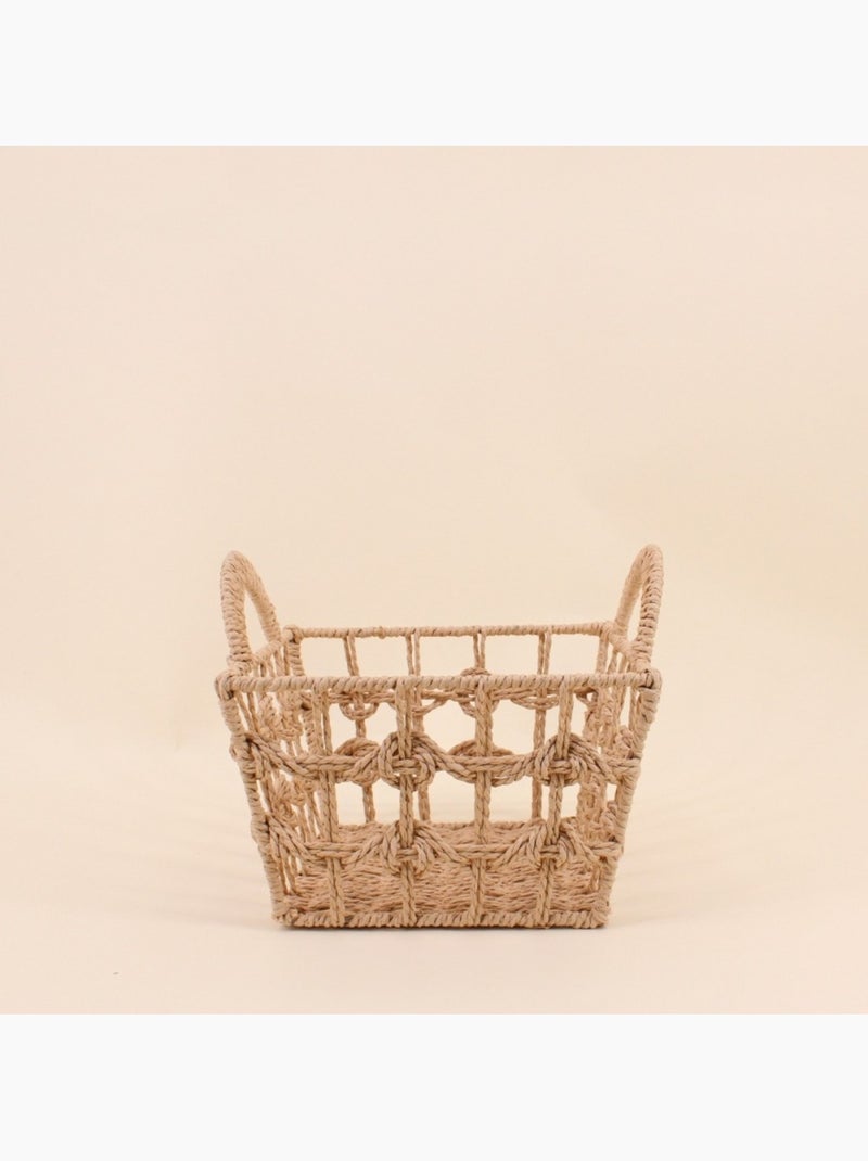 Set de 3 paniers tressés naturels Beige - Kiabi
