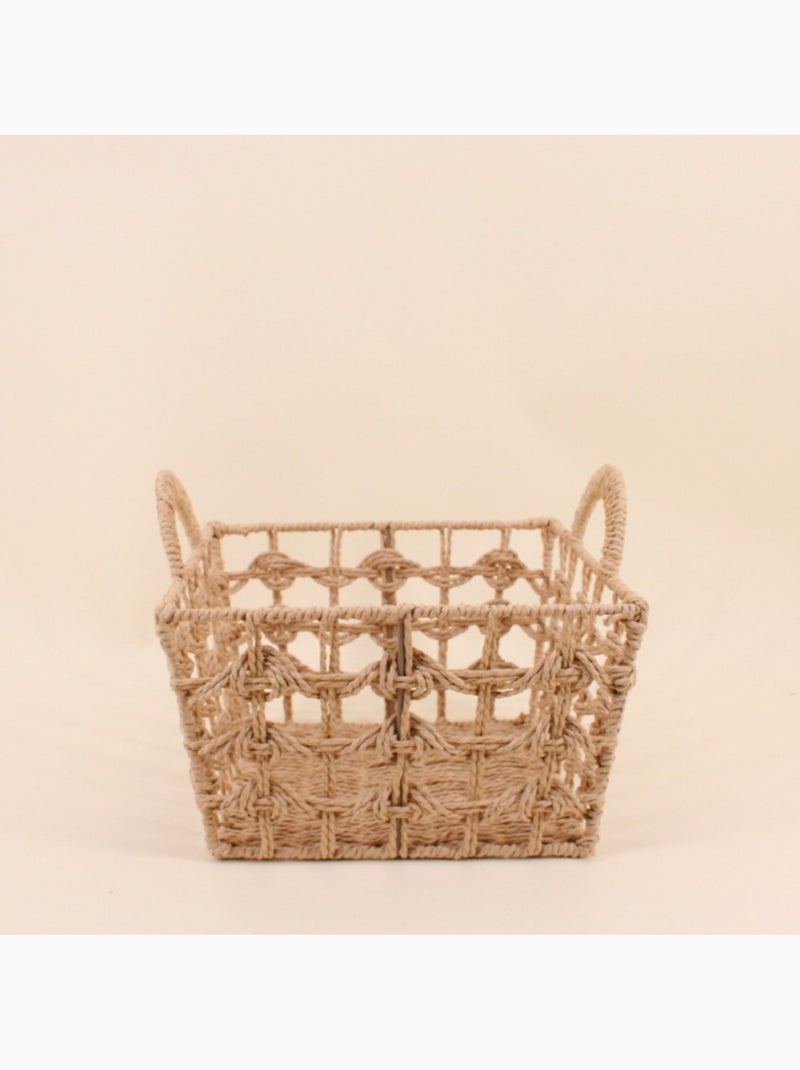 Set de 3 paniers tressés naturels Beige - Kiabi