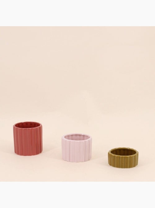 Set de 3 photophores en céramique - Kiabi