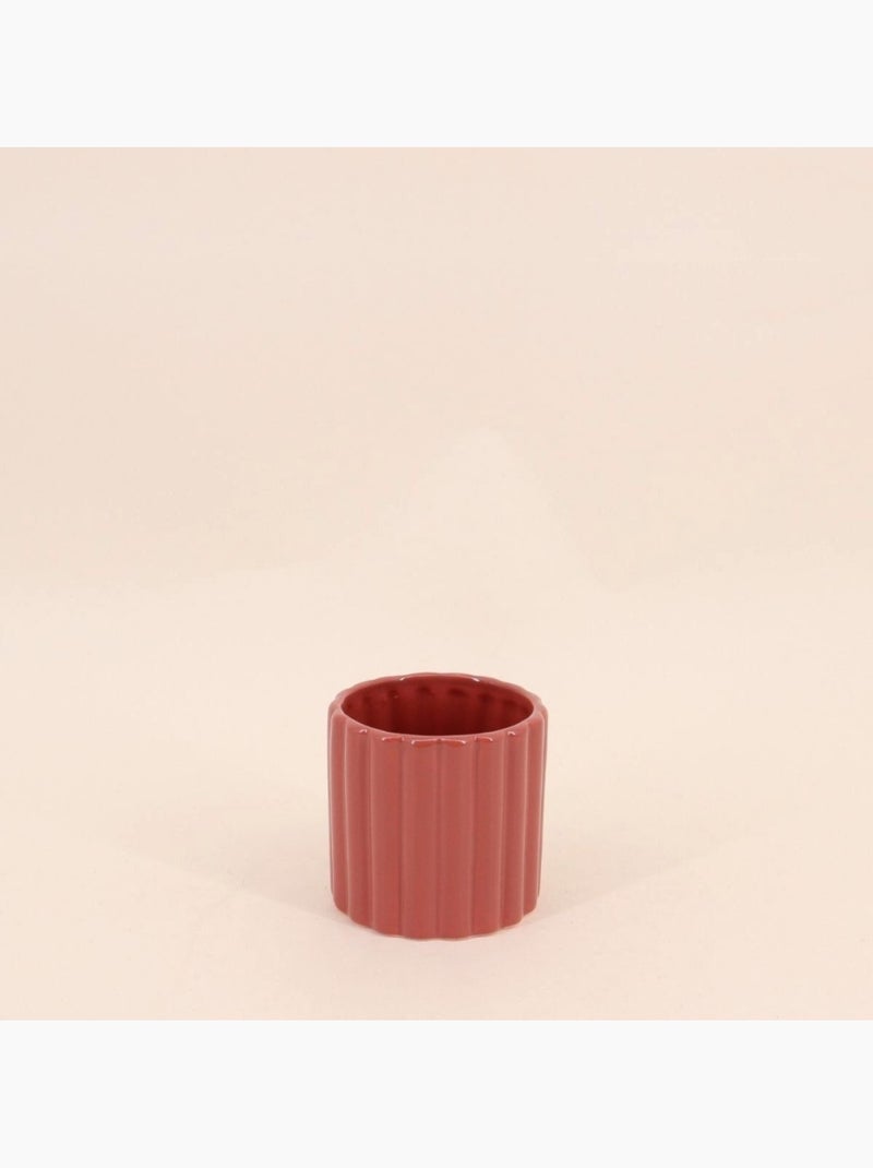 Set de 3 photophores en céramique Rose - Kiabi