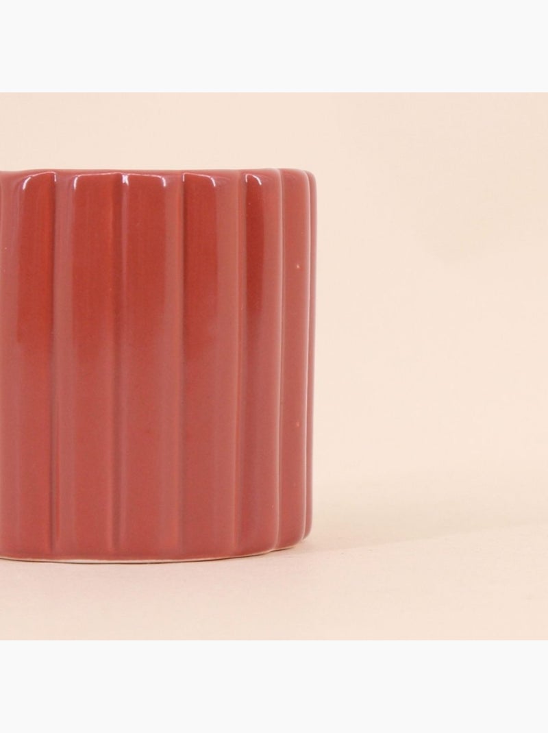Set de 3 photophores en céramique Rose - Kiabi