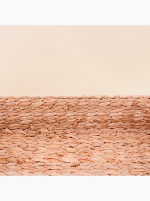 Set de 3 plateaux avec poignées en fibres naturelles - Kiabi
