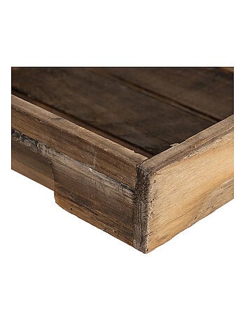 Set de 3 plateaux en bois brut