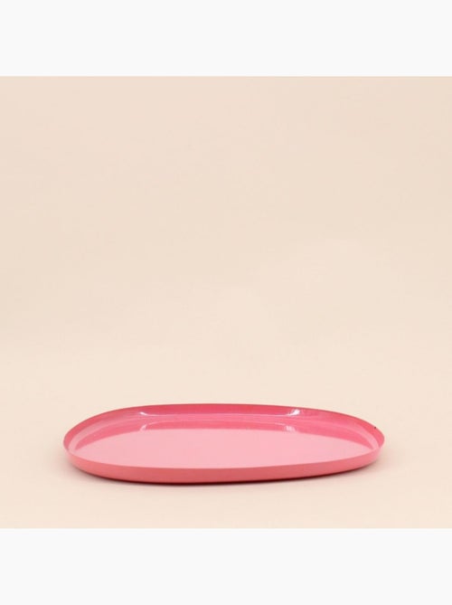 Set de 3 plateaux forme organique en métal coloré - Kiabi